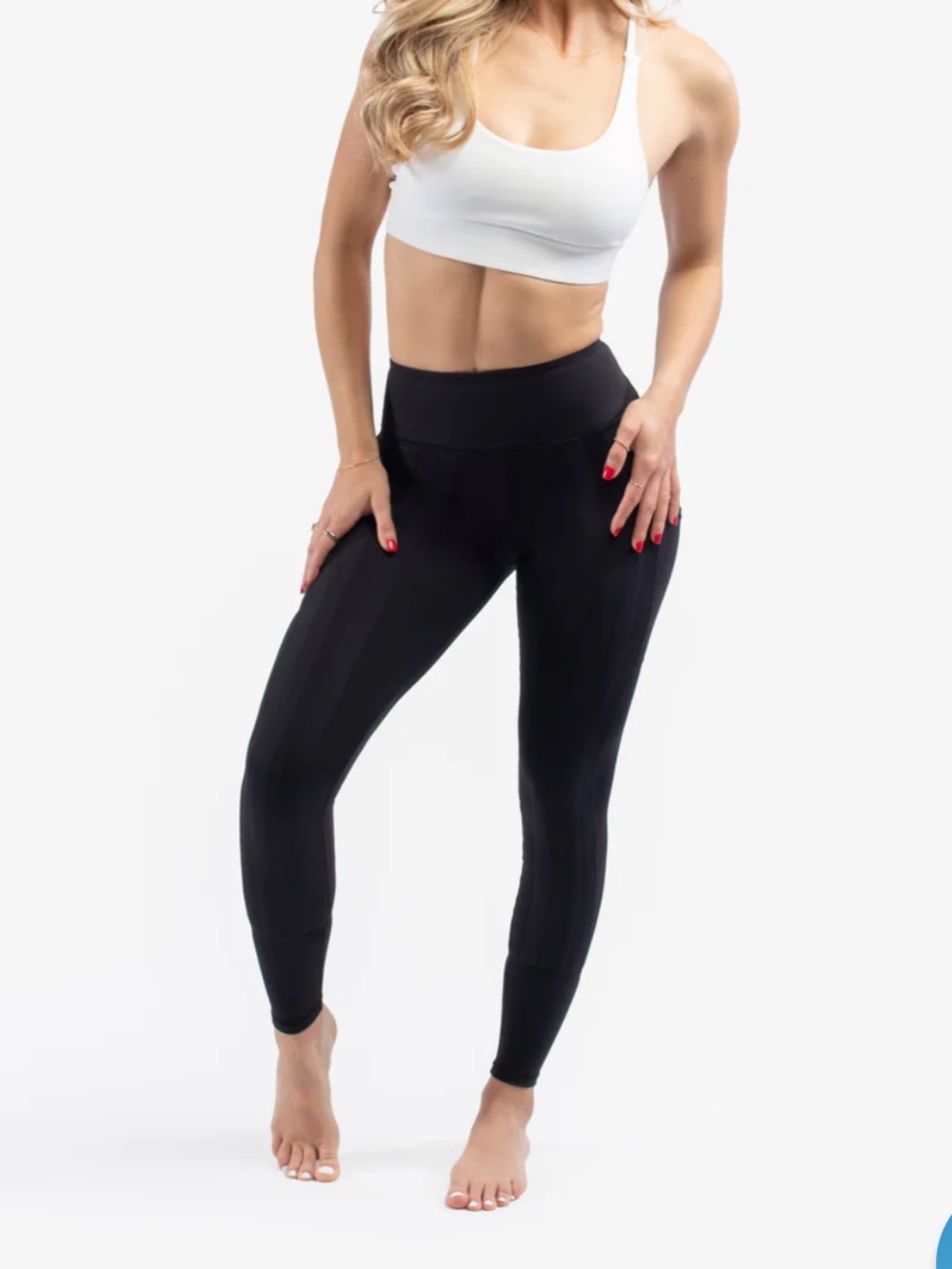 Sweetflex legging high rise with pockets size 6 black